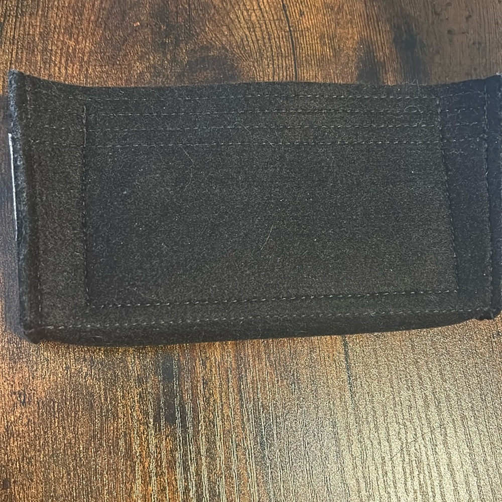 Samorga Bag Organizer for Chanel Wallet on Chain : Raw-Edge - Black